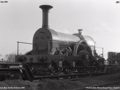 1985.Replica of the Iron Duke on loan for the season from the National Railway Museum